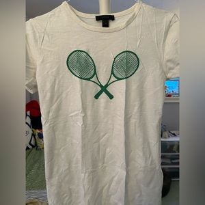 J crew graphic t - tennis